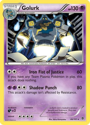 Golurk (046/101) [Plasma Blast] Reverse Holofoil - Holo Rare