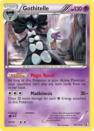 Gothitelle (072/113) [Legendary Treasures] Holofoil - Holo Rare