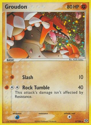 Groudon (5/106) [Emerald] Holofoil - Holo Rare