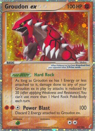 Groudon ex (93/100) [Crystal Guardians] Holofoil - Ultra Rare