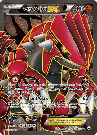 Groudon EX (106 Full Art) (106/108) [Dark Explorers] Holofoil - Ultra Rare
