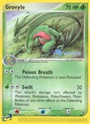 Grovyle - 004 (e-League) [Winner] (4/40) [Nintendo Promos] - Promo