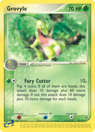 Grovyle (31/97) [Dragon] Reverse Holofoil - Uncommon