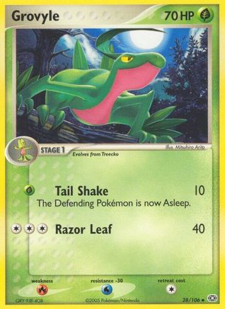 Grovyle (28/106) [Emerald] Reverse Holofoil - Uncommon
