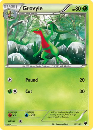 Grovyle (7/116) [Plasma Freeze] Reverse Holofoil - Uncommon