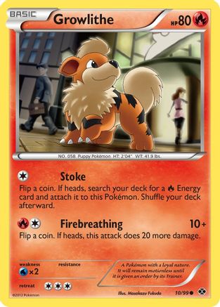 Growlithe (010/99) [Next Destinies] Reverse Holofoil - Common