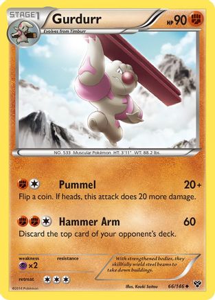 Gurdurr (66/146) [XY Base Set] - Uncommon