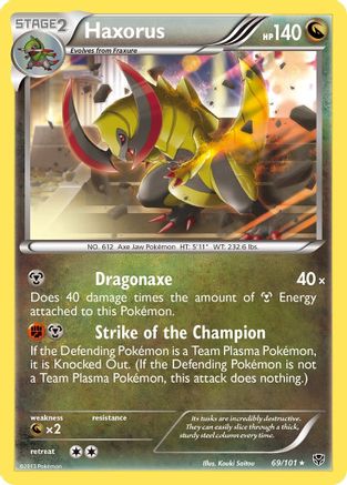 Haxorus (069/101) [Plasma Blast] Reverse Holofoil - Holo Rare