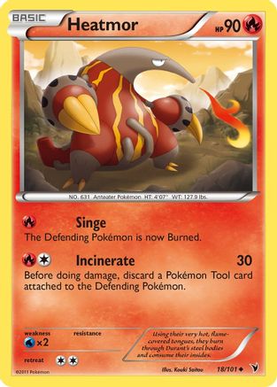 Heatmor (18/101) [Noble Victories] Reverse Holofoil - Uncommon