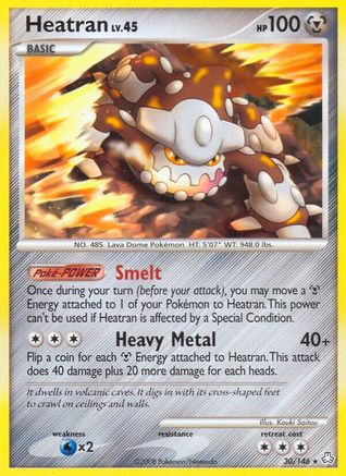 Heatran (30/146) [Legends Awakened] Reverse Holofoil - Rare
