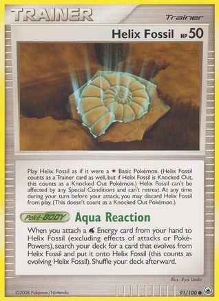 Helix Fossil (91/100) [Majestic Dawn] Reverse Holofoil - Common