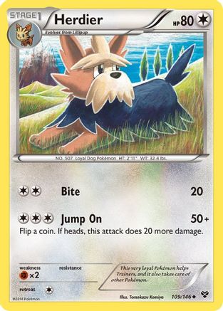 Herdier (109/146) [XY Base Set] - Uncommon