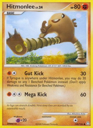 Hitmonlee (100/146) [Legends Awakened] Reverse Holofoil - Common