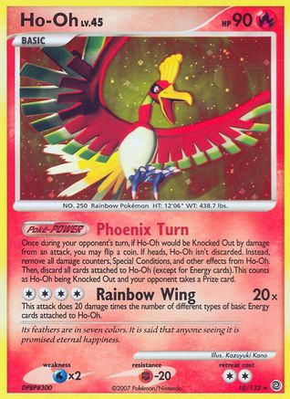 Ho-Oh (10/132) [Secret Wonders] Holofoil - Holo Rare