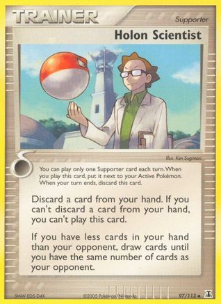 Holon Scientist (097/113) [Delta Species] Reverse Holofoil - Uncommon