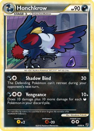 Honchkrow (016/90) [Undaunted] - Rare