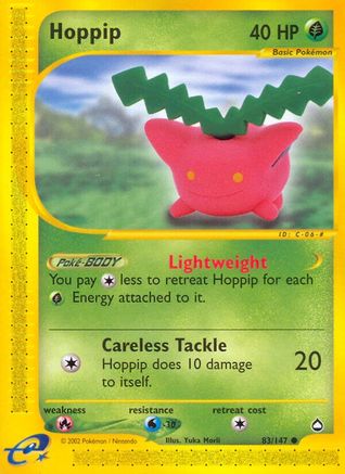 Hoppip (083/147) [Aquapolis] Reverse Holofoil - Common