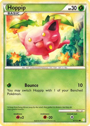 Hoppip (067/123) [HeartGold SoulSilver] Reverse Holofoil - Common