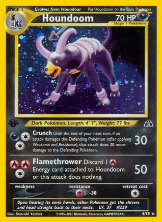 Houndoom (4/75) [Neo Discovery] 1st Edition Holofoil - Holo Rare