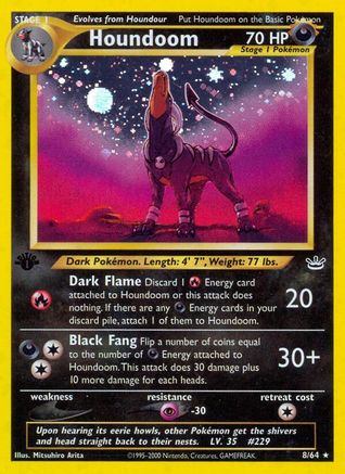 Houndoom (8/64) [Neo Revelation] 1st Edition Holofoil - Holo Rare