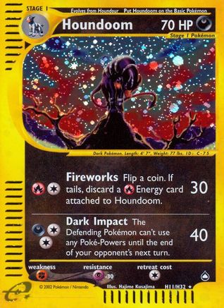 Houndoom (H11) (H11/147) [Aquapolis] Holofoil - Holo Rare