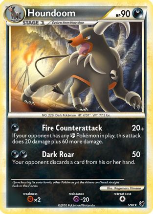 Houndoom (5/90) [Undaunted] Reverse Holofoil - Holo Rare