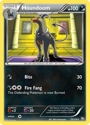 Houndoom (75/124) [Dragons Exalted] - Rare