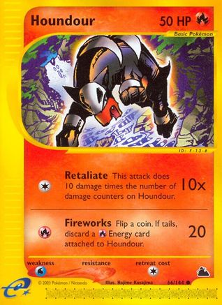Houndour (66/144) [Skyridge] Reverse Holofoil - Common