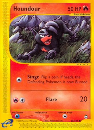 Houndour (086/147) [Aquapolis] Reverse Holofoil - Common