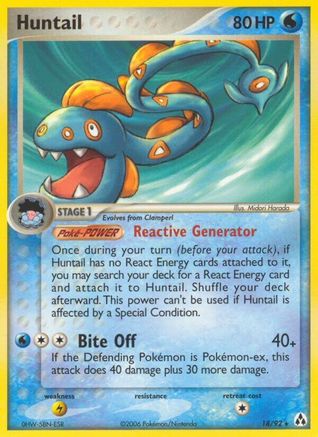 Huntail (18/92) [Legend Maker] Reverse Holofoil - Rare