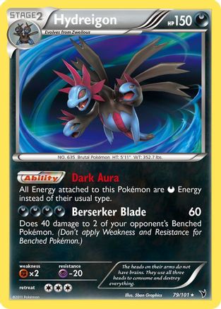 Hydreigon (79/101) [Noble Victories] Holofoil - Holo Rare