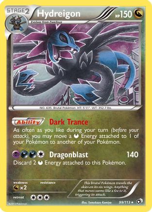 Hydreigon (099/113) [Legendary Treasures] Reverse Holofoil - Holo Rare