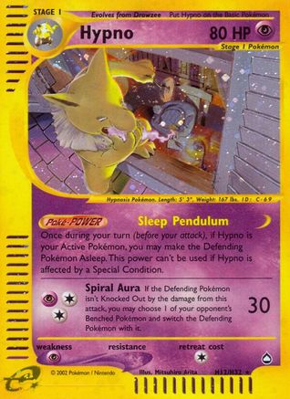 Hypno (H12) (H12/147) [Aquapolis] Holofoil - Holo Rare