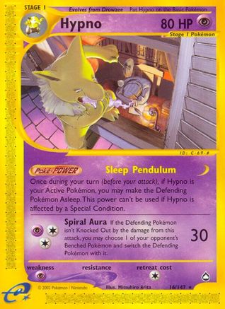 Hypno (16/147) [Aquapolis] Reverse Holofoil - Rare