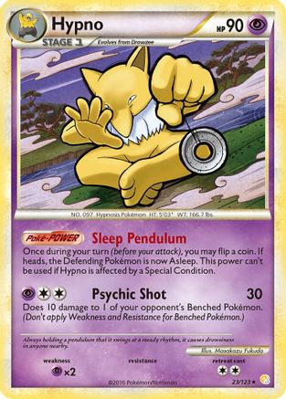 Hypno (023/123) [HeartGold SoulSilver] Reverse Holofoil - Rare