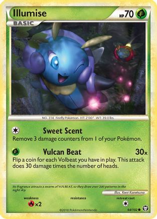 Illumise (64/102) [Triumphant] Reverse Holofoil - Common