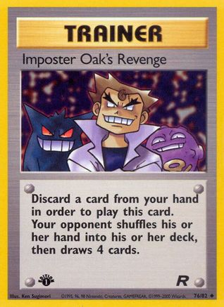 Imposter Oak's Revenge (076/82) [Team Rocket] 1st Edition - Uncommon