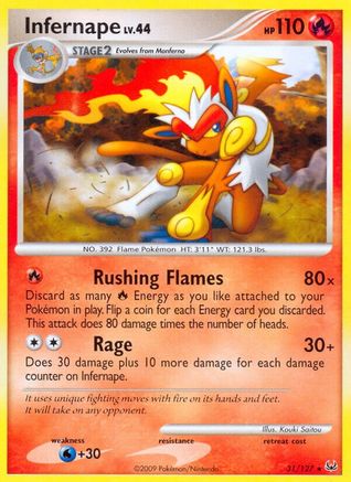 Infernape (31/127) [Platinum] - Rare