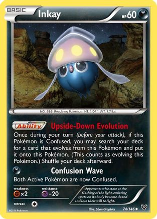 Inkay (74/146) [XY Base Set] Reverse Holofoil - Uncommon