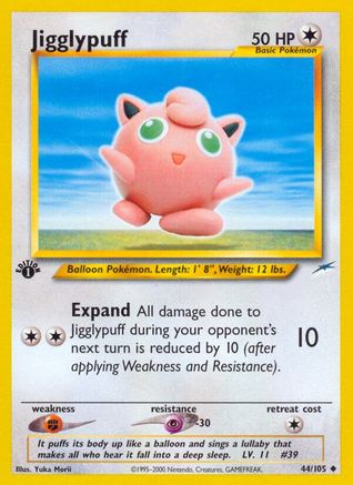Jigglypuff (44/105) [Neo Destiny] 1st Edition - Uncommon