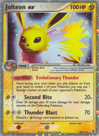Jolteon ex (109/113) [Delta Species] Holofoil - Ultra Rare