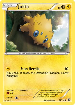 Joltik (044/114) [Black and White] Reverse Holofoil - Common