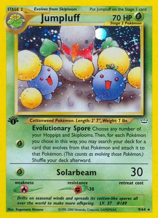 Jumpluff (9/64) [Neo Revelation] 1st Edition Holofoil - Holo Rare