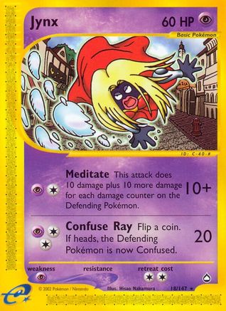 Jynx (18/147) [Aquapolis] Reverse Holofoil - Rare