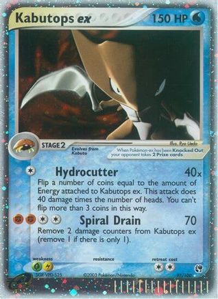 Kabutops ex (97/100) [Sandstorm] Holofoil - Ultra Rare
