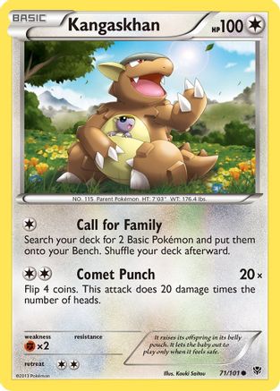 Kangaskhan (071/101) [Plasma Blast] Reverse Holofoil - Common