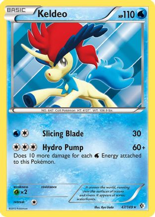 Keldeo (47/149) [Boundaries Crossed] Reverse Holofoil - Holo Rare