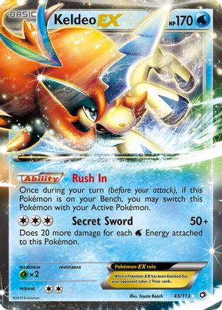 Keldeo EX (45/113) [Legendary Treasures] Holofoil - Ultra Rare