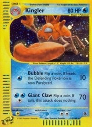 Kingler (15/165) [Expedition] Holofoil - Holo Rare