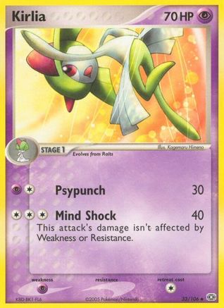 Kirlia (33/106) [Emerald] Reverse Holofoil - Uncommon